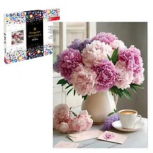 Купить Алмазная мозаика "Букет пионов. 30х40 — Фото №1