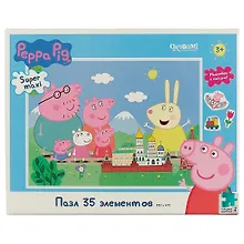 Купить Пазл 35 эл. Гигант. Свинка Пеппа. Путешествие + наклейки — Фото №1
