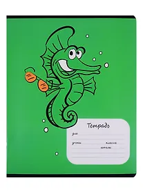 Купить Тетрадь в клетку Феникс+, "Морские жители", 12 листов, в ассортименте — Фото №1