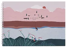 Купить Альбом для рисования 40л А4 "Moments", озеро, карт.обл., спираль, ламинация, микротекстурирование — Фото №1