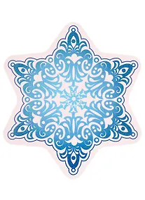 Купить Наклейка Новогодняя Снежинка — Фото №1