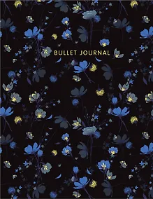 Купить Книга для записей А5 144стр тчк. "Bullet Journal (полночные цветы)" — Фото №1