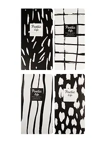 Купить Записная книжка А6+ 24л кл. 90*170мм "Poetic life" карт.обл., сшивка, ассорти, Languo — Фото №1