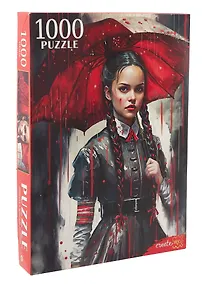 Купить Пазл "Девушка с красным зонтиком". 1000 элементов — Фото №1