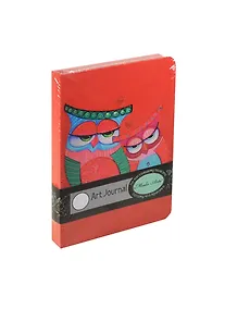 Купить Записная книжка А6+ 80л кл. "Совы. Owls" тонир.бумага, тв.переплет, тисн.золотом, ляссе, ассорти, MODO ARTE — Фото №1