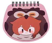 Купить Блокнот 11*10 "Teyvat Zoo Themed Diluc" спираль — Фото №1