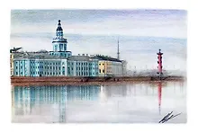 Купить Открытка 10*15 карандаш Кунсткамера, О/006/013 — Фото №1