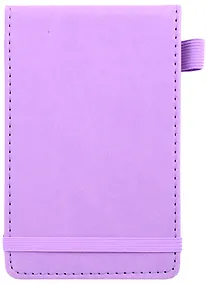 Купить Записная книжка А6 50л лин. "Joy Note. Сиреневый" иск.кожа, тонир.блок, скругл.углы, резинка, петля д/ручки, кармашки, инд.уп. — Фото №1