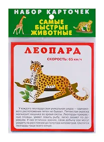 Купить Набор карточек "Самые быстрые животные" — Фото №1