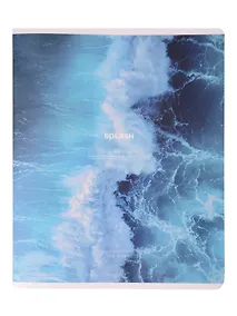 Купить Тетрадь 48л кл. "Ocean", брызги, карт.обл., ламинация, скрепка — Фото №1
