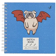 Купить Скетчбук «Крылатый пес», 80 листов — Фото №1