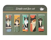 Купить Магнитные закладки Веселый котик (5шт) — Фото №1