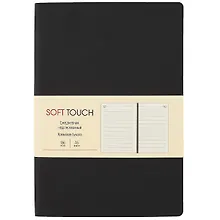Купить Ежедневник недат. А5 136л "SOFT TOUCH" черный — Фото №1