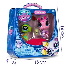 Купить Игровой набор Littlest Pet Shop, "Пара друзей Пляжные приключения", 2 фигурки Морской конек и Черепашка, подарочная упаковка, 4+ — Фото №1