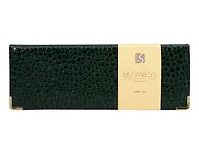 Купить Планинг дат. 2026г. 56л "Business Premium. Lizard" зеленый, 7Б, тв.переплет, настольный, иск.кожа, обл.поролон, евроспираль, съемный тонир.блок, мет.уголки, инд.уп — Фото №1