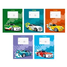 Купить Тетрадь в линейку Listoff, "Гонка", 18 листов — Фото №1