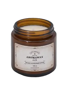Купить Свеча ароматическая Яблоко и кленовый бурбон (120мл) (AromaWax) — Фото №1