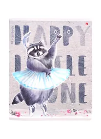 Купить Тетрадь в клетку Альт, "Жизнь енота", 48 листов, в ассортименте — Фото №1