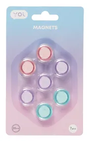 Купить Магниты Yoi, Pastel, прозрачные 20 мм 7 штук — Фото №1
