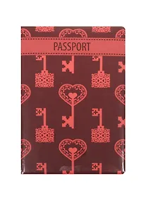 Купить Обложка для паспорта Ключи на красном фоне — Фото №1