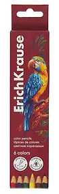 Купить Карандаши цветные Erich Krause, Safari, 6 цветов — Фото №1