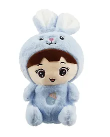 Купить Мягкая игрушка Куколка в комбинезоне зайчика (30х12) — Фото №1