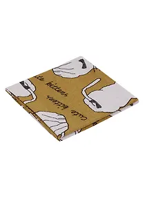 Купить Отрез льна Коты белые 48х48см (орр) — Фото №1