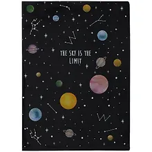 Купить Папка-уголок "The sky is the limit", черный, пластик 0,18мм — Фото №1