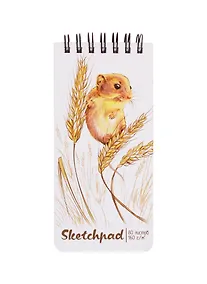Купить Скетчбук 105*220 80л "Мышонок" белый офсет, 160г/м2, тв.обложка, широкая евроспираль — Фото №1