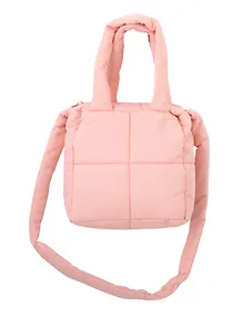 Купить Сумочка дутая розовая (текстиль) (20х20) (12-Jigi-3) — Фото №1