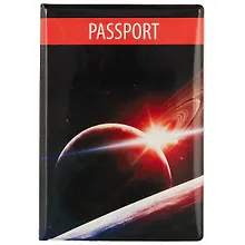 Купить Обложка для паспорта Космос Красная планета с кольцами (ПВХ бокс) — Фото №1