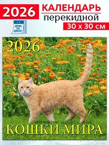 Купить Календарь 2026г 300*300 «Кошки мира» настенный, на скрепке — Фото №1