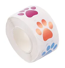 Купить Наклейки стикеры в рулоне "Лапки" — Фото №1