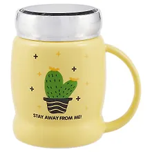 Купить Кружка с зеркальной крышкой Кактус Stay Away From Me (керамика) (350мл) — Фото №1