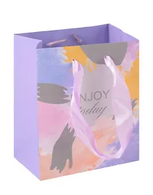 Купить Пакет A6 14*11*6.5 "Enjoy today" жен., бум.мат.ламинат — Фото №1