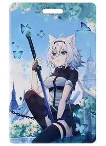 Купить Чехол для карточек  Аниме Девушка-волшебница с бабочками (Сёдзё) (цветная) — Фото №1