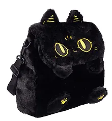 Купить Рюкзачок-игрушка плюшевый Котик черный (17х14) (12-00830-202406-2) Bookvalno — Фото №1