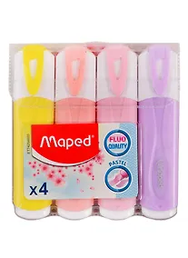 Купить Текстовыделители Maped, Fluo Peps Pastel, 4 цвета — Фото №1
