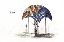 Купить Открытка "Тюмень. Фонтан "Времена года"" — Фото №1