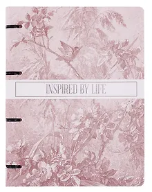 Купить Тетрадь А4 120 листов, клетка, "Floreale. Cedar Rose" на кольцах — Фото №1