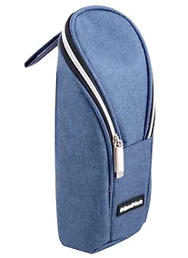 Купить Пенал-косметичка "Private", вертикальный, темно-синий, 21х9х6 см — Фото №1