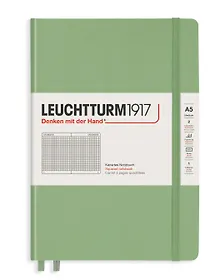 Купить Книга для записей A5 125л кл. "Classic" тв.обл., шалфей, Leuchtturm1917 — Фото №1