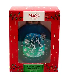 Купить Елочный шар в подарочной коробке LED Ёлочка (стекло) (8x8) (89856) — Фото №1