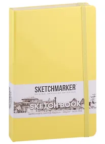 Купить Скетчбук 13*21 80л "Sketchmarker" лимонный, нелинованн. 140г/м2, слоновая кость, тв.обл. — Фото №1
