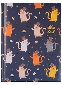 Купить Записная книжка А6 48 листов "Кот-джентельмен (орнамент)" — Фото №1