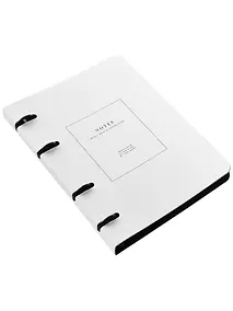 Купить Тетрадь 80л кл. "Notes", белый, на кольцах, мел.картон, микротекстурирование, ламинация — Фото №1