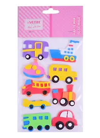Купить Наклейки объемные deVENTE Транспорт (фоамиран) (110х180 мм.) (3+) (8002903) (deVente) (упаковка) — Фото №1