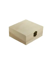 Купить Набор д/творчества Шкатулка д/росписи Квадрат 4,8*10,1*10,1 (дерево) (AM2012) — Фото №1