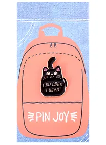Купить Значок Pin Joy Котик I do what I want (металл) (12-08599-936) — Фото №1