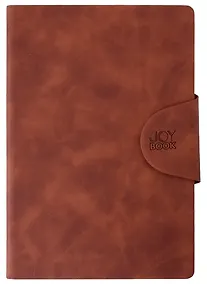 Купить Ежедневник недат. А5 136л "Snap book. No 7" коричневый, иск.кожа, интегр.переплет, клапан, офсет, ляссе — Фото №1